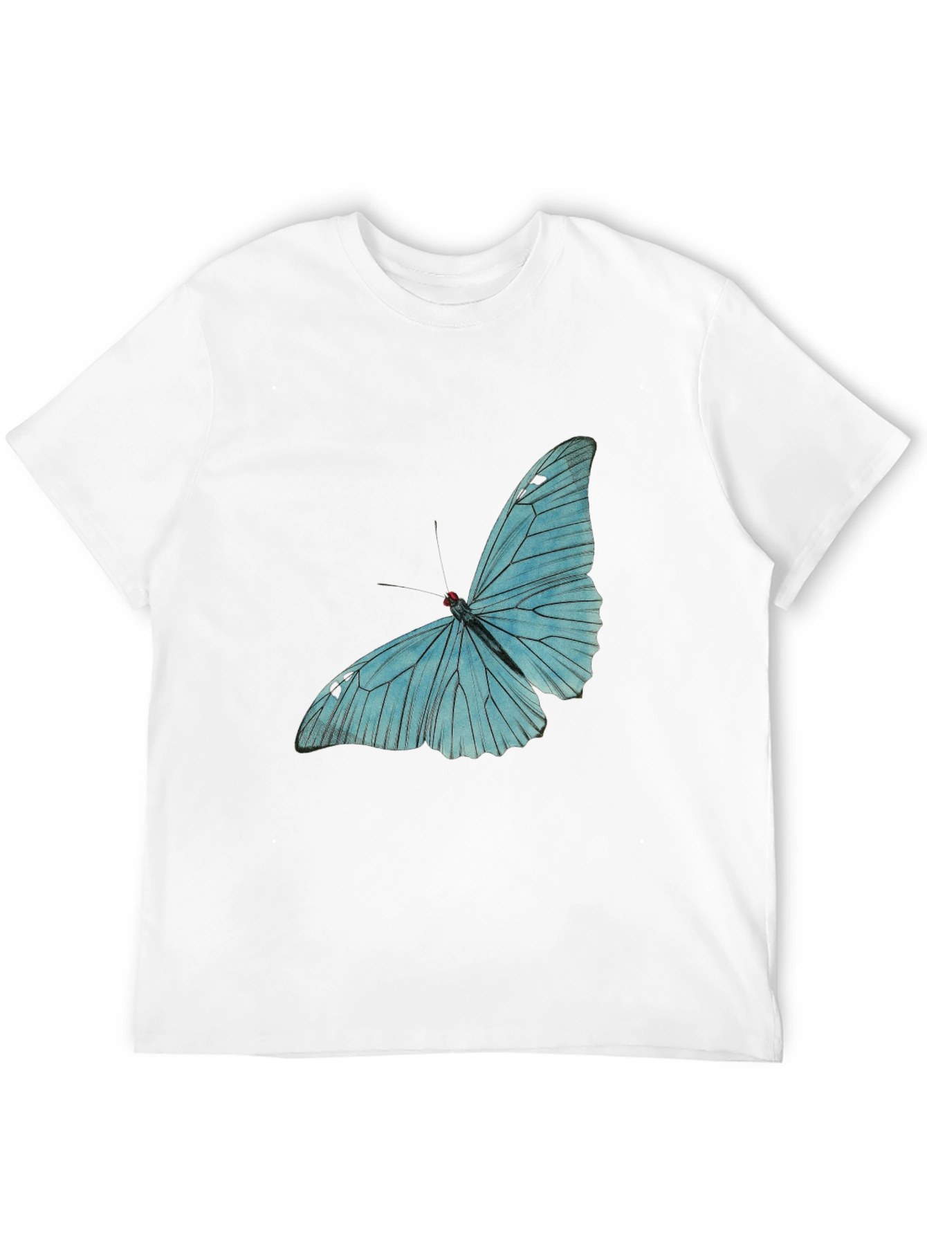 Butterfly Graphic Tee - Black Cotton Comfort