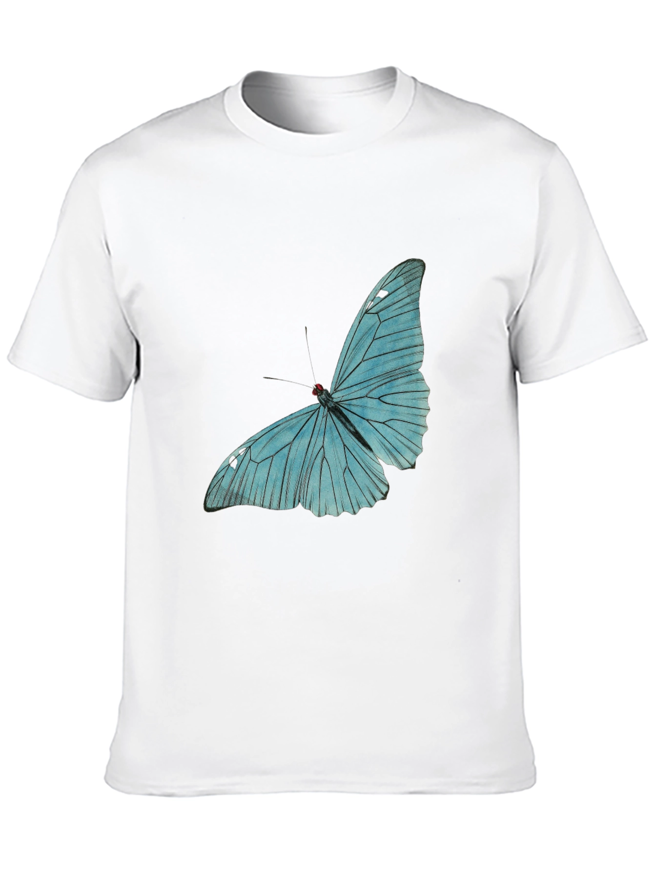 Butterfly Graphic Tee - Black Cotton Comfort