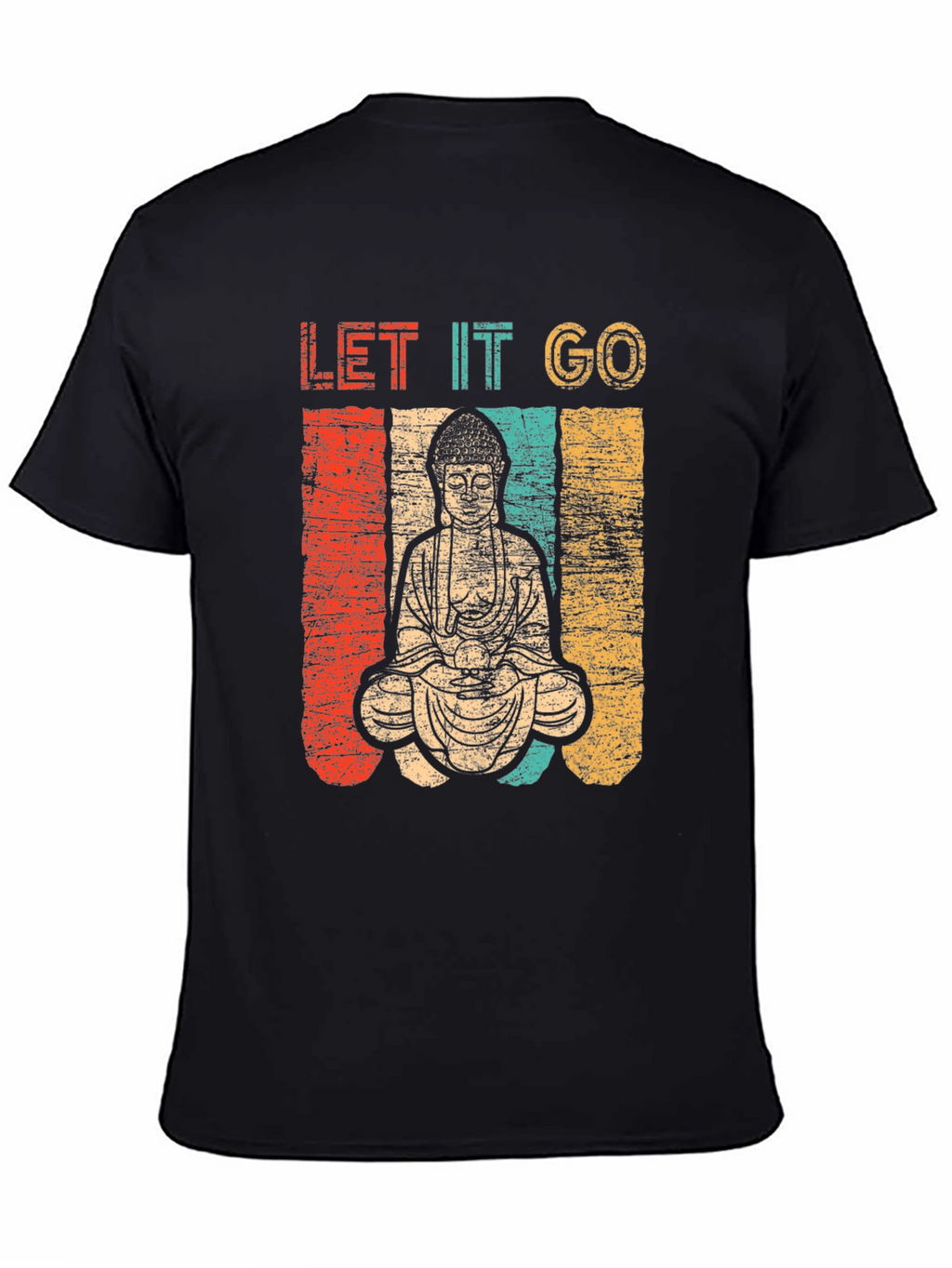 Let It Go Buddha Graphic T-Shirt