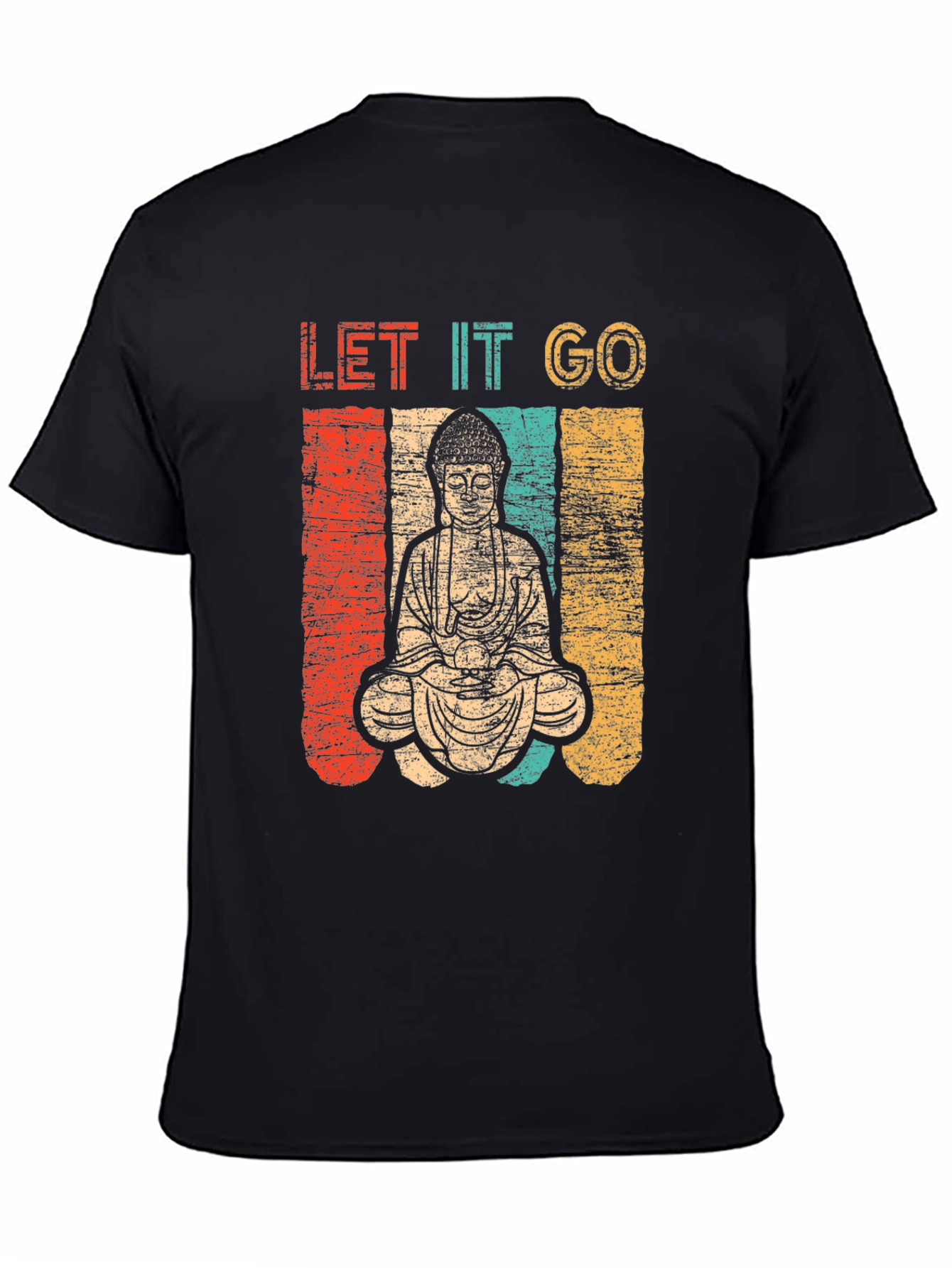 Let It Go Buddha Graphic T-Shirt