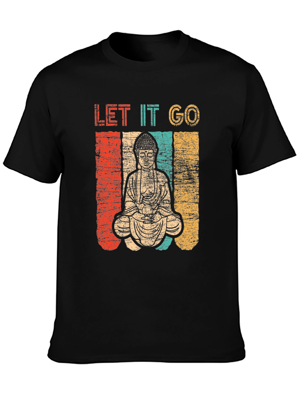 Let It Go Buddha Graphic T-Shirt