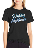 Walking Nightmare Graphic Print T-Shirt