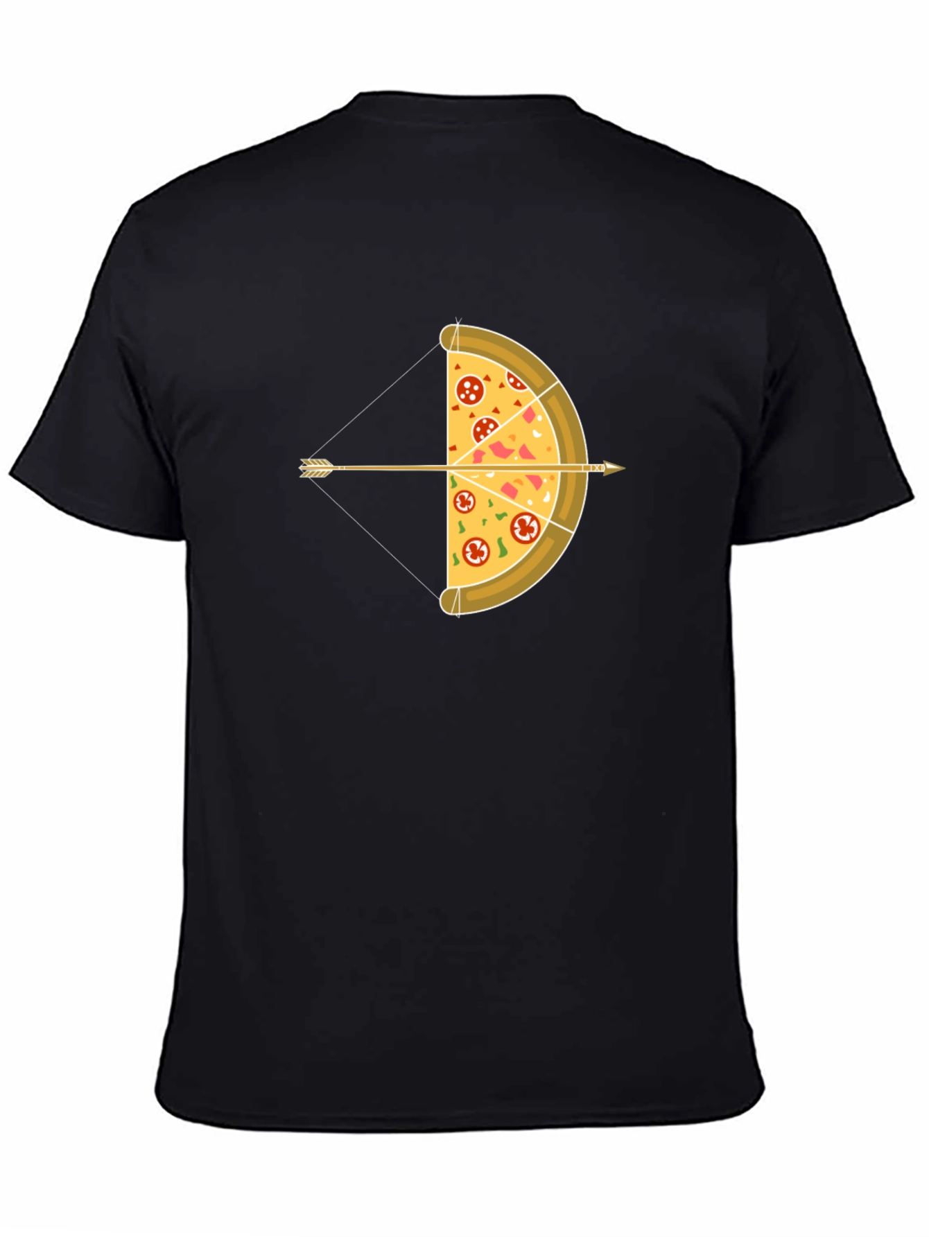 Pizza Archer T-Shirt: Foodie Bow and Arrow Graphic Tee