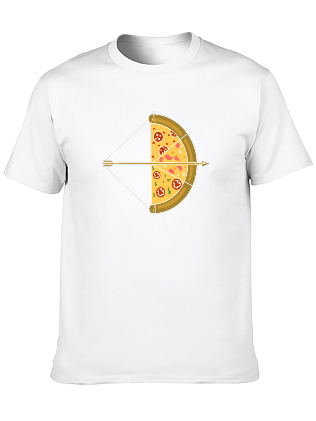 Pizza Archer T-Shirt: Foodie Bow and Arrow Graphic Tee
