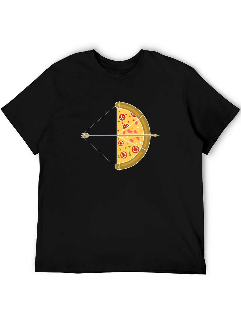 Pizza Archer T-Shirt: Foodie Bow and Arrow Graphic Tee