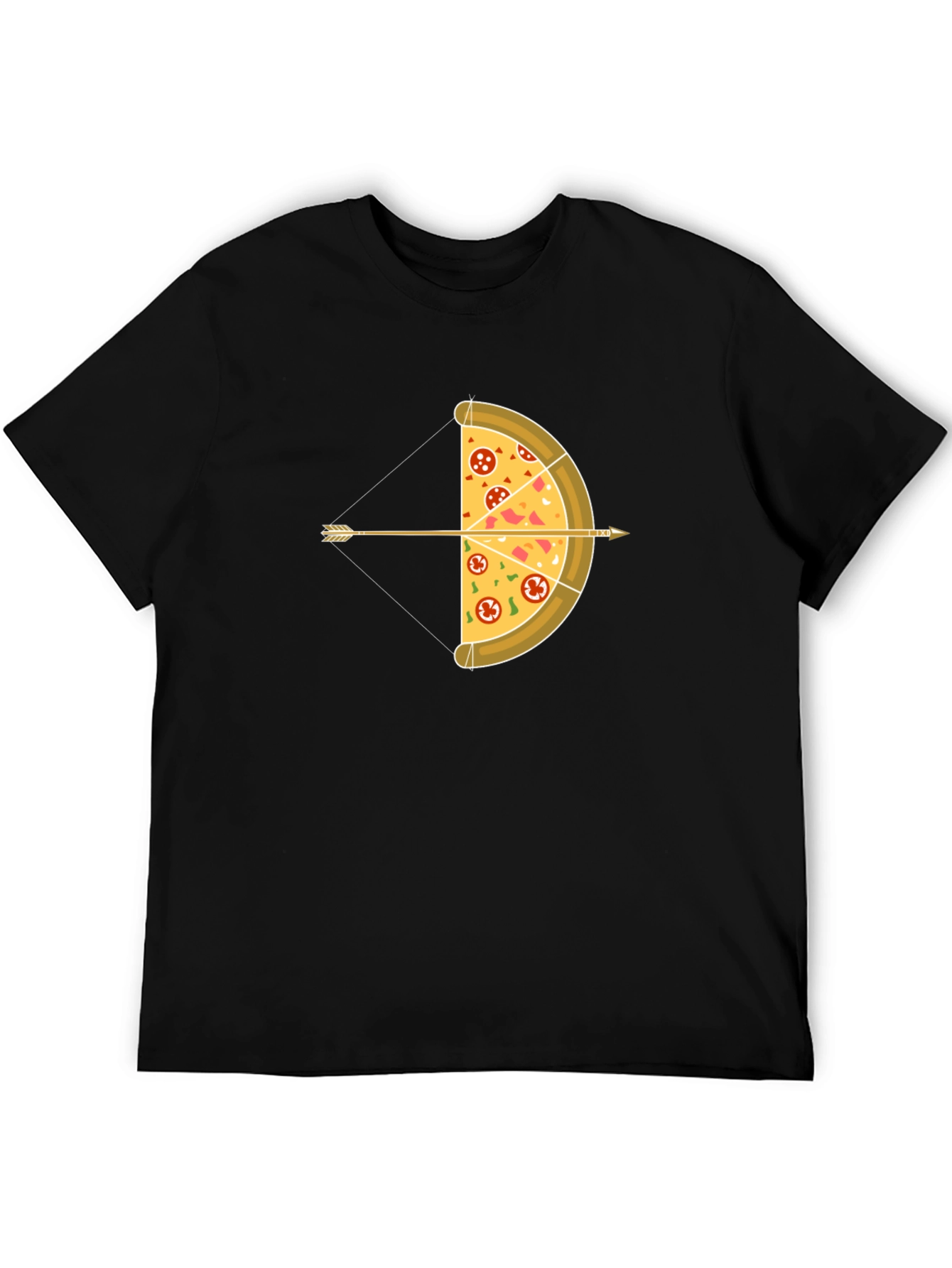 Pizza Archer T-Shirt: Foodie Bow and Arrow Graphic Tee