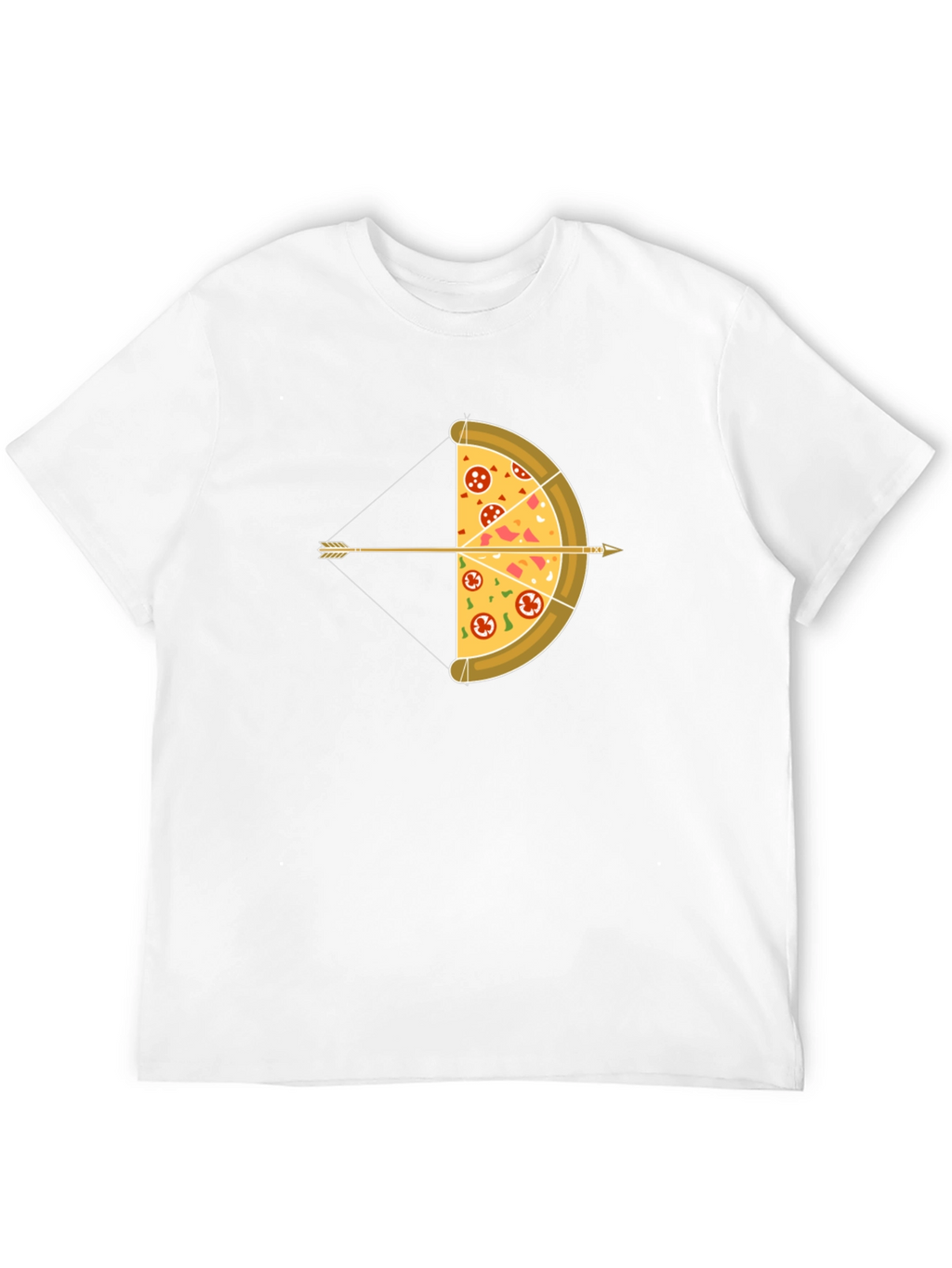 Pizza Archer T-Shirt: Foodie Bow and Arrow Graphic Tee