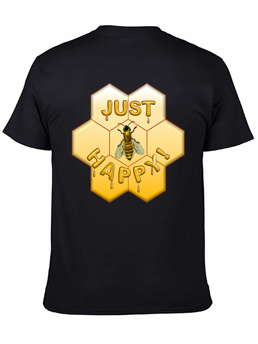 Just Happy Bee Honeycomb T-Shirt