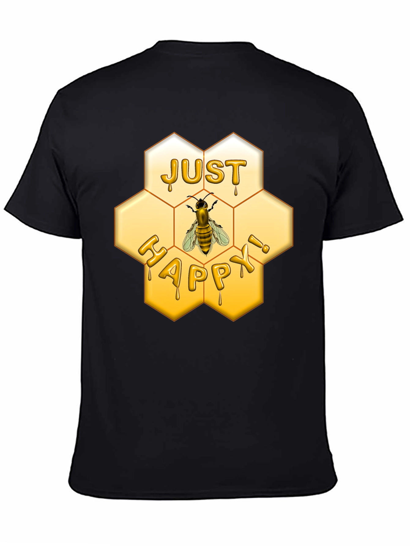 Just Happy Bee Honeycomb T-Shirt
