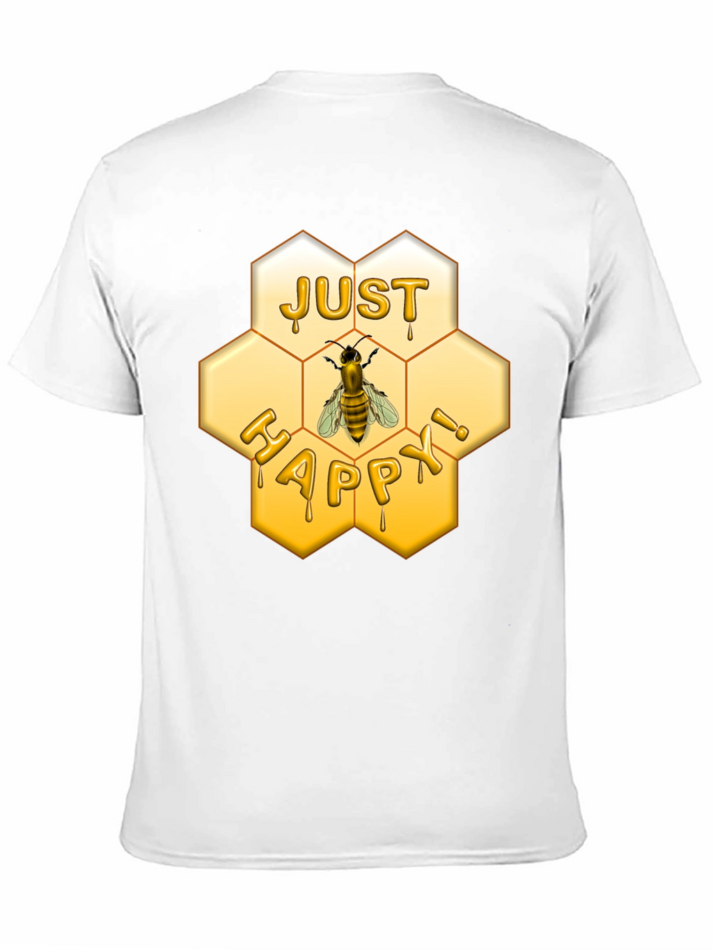 Just Happy Bee Honeycomb T-Shirt