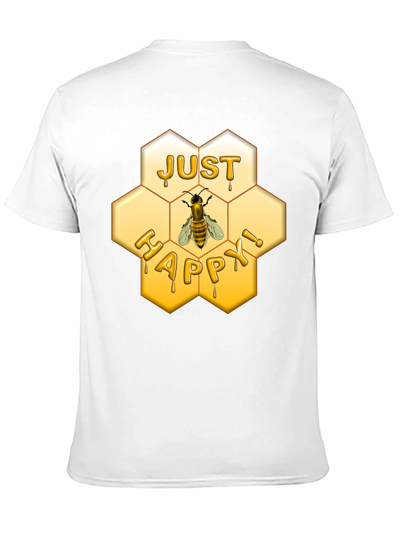 Just Happy Bee Honeycomb T-Shirt