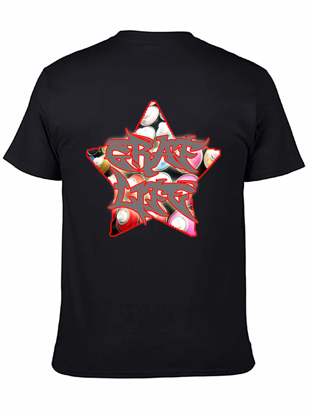Graffiti Life Star T-Shirt - Unique Graphic Tee