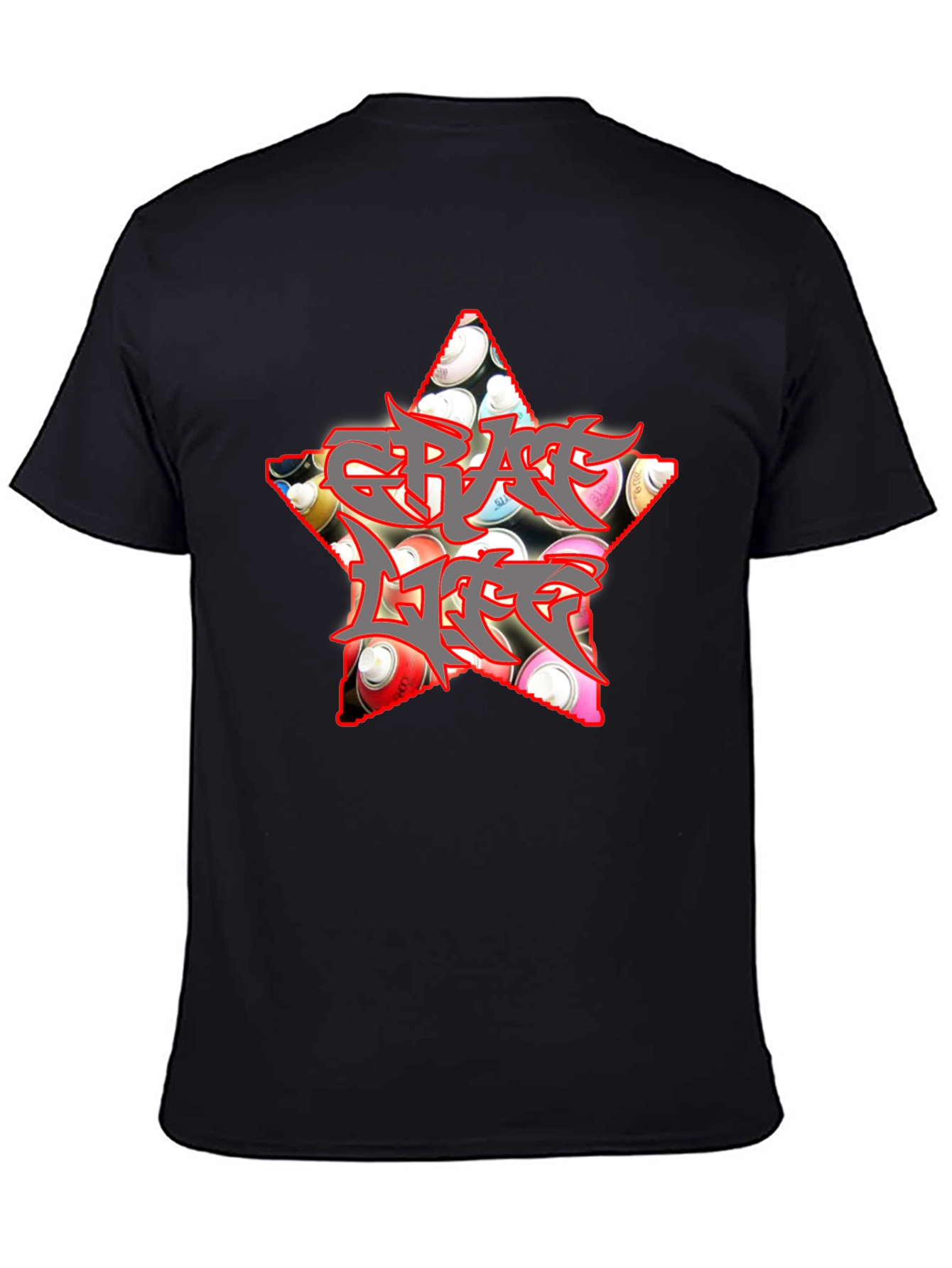 Graffiti Life Star T-Shirt - Unique Graphic Tee