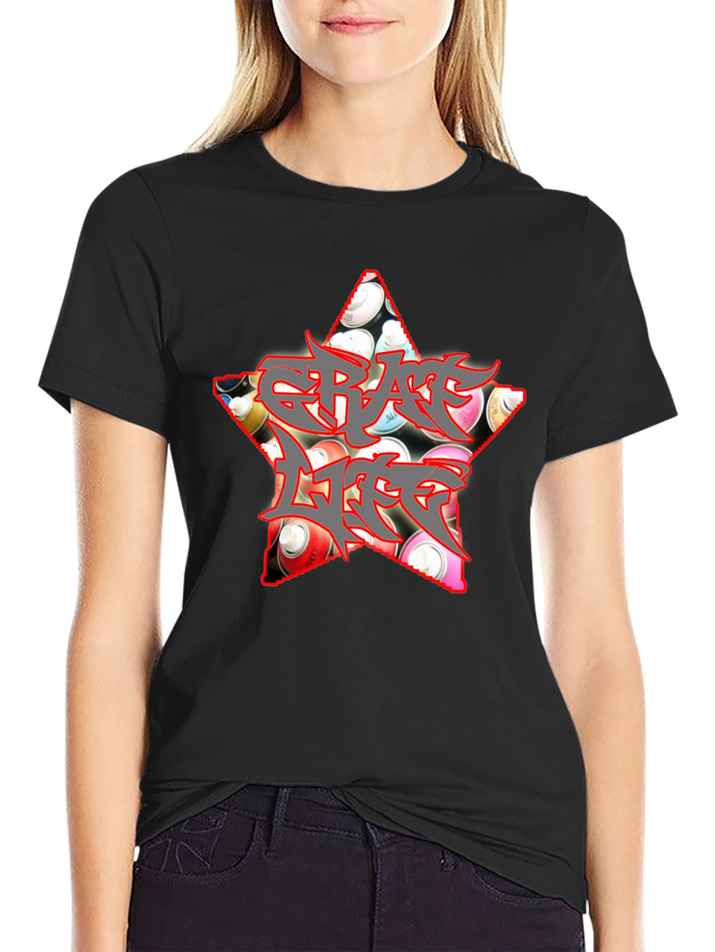 Graffiti Life Star T-Shirt - Unique Graphic Tee