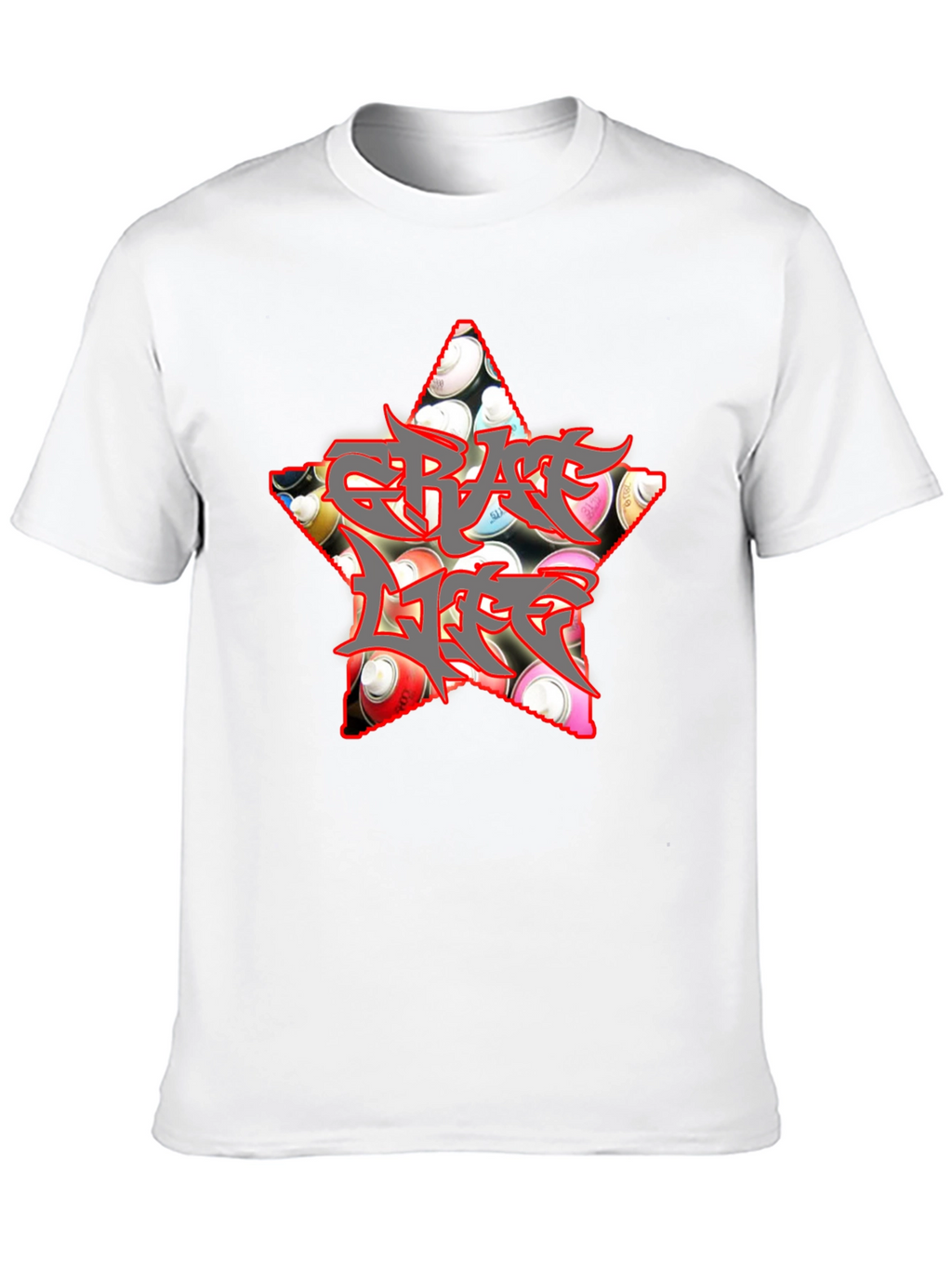 Graffiti Life Star T-Shirt - Unique Graphic Tee