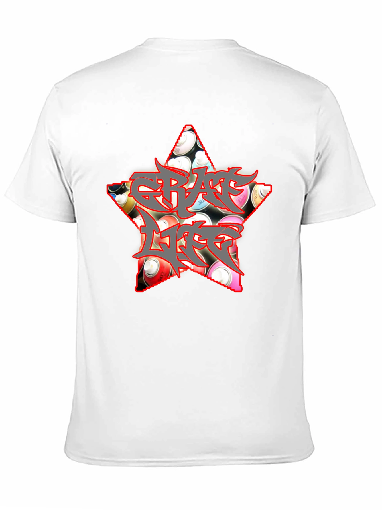Graffiti Life Star T-Shirt - Unique Graphic Tee