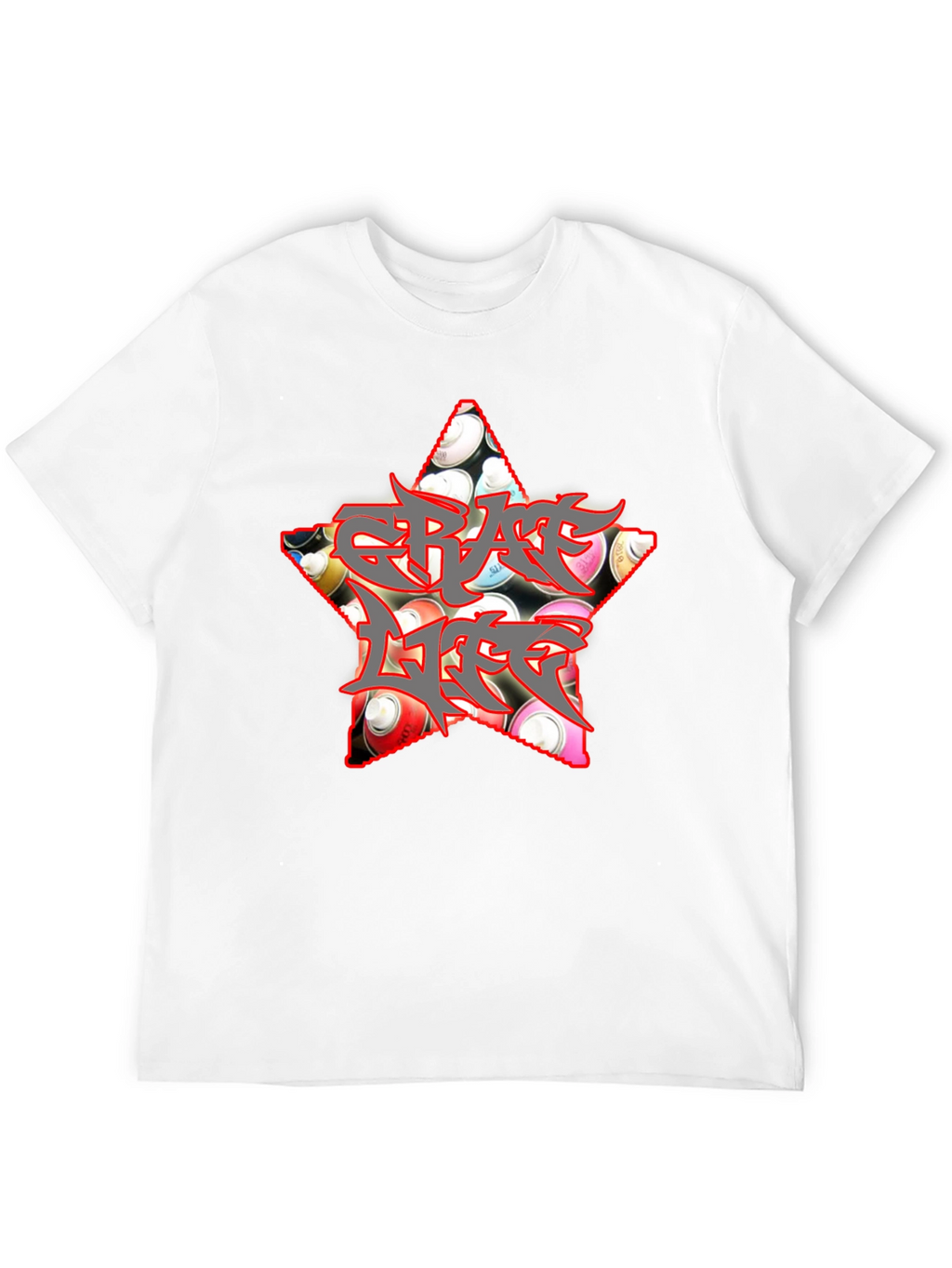 Graffiti Life Star T-Shirt - Unique Graphic Tee
