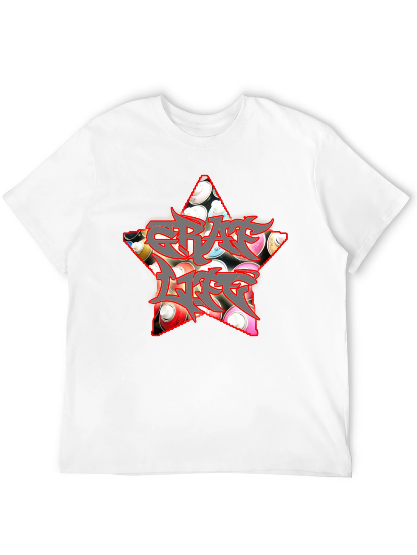 Graffiti Life Star T-Shirt - Unique Graphic Tee