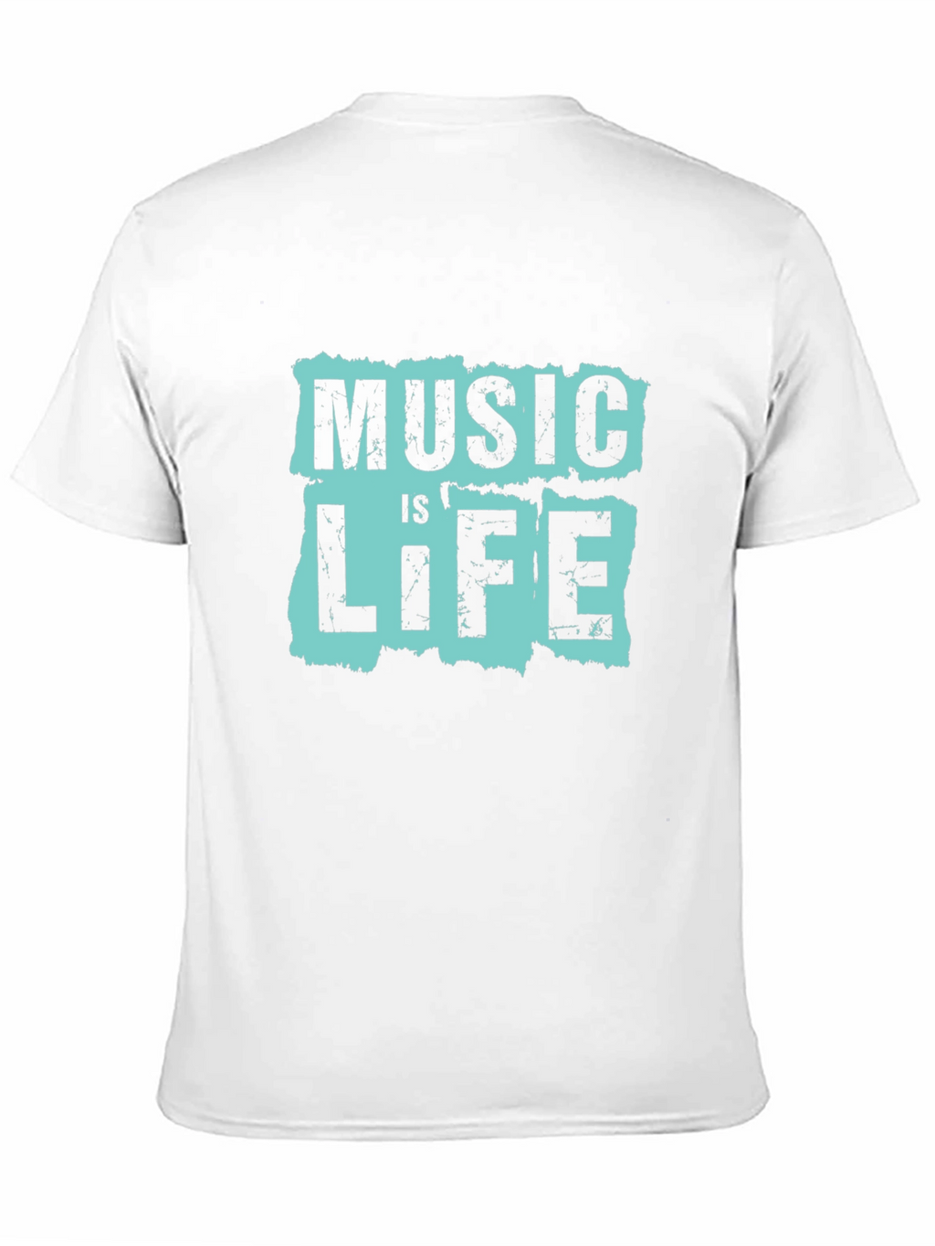 Music is Life Graphic Tee - Black