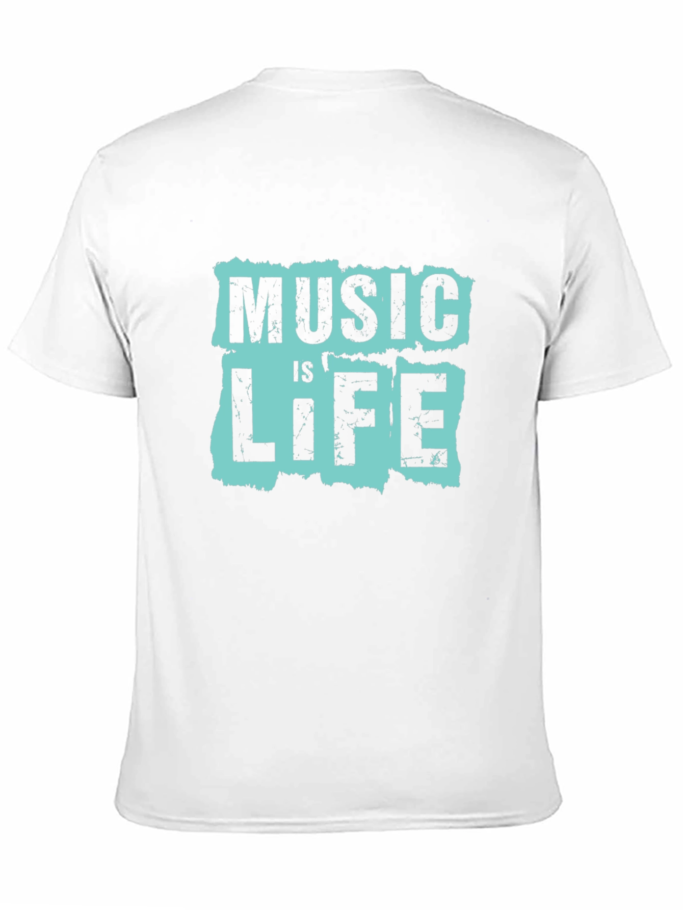 Music is Life Graphic Tee - Black