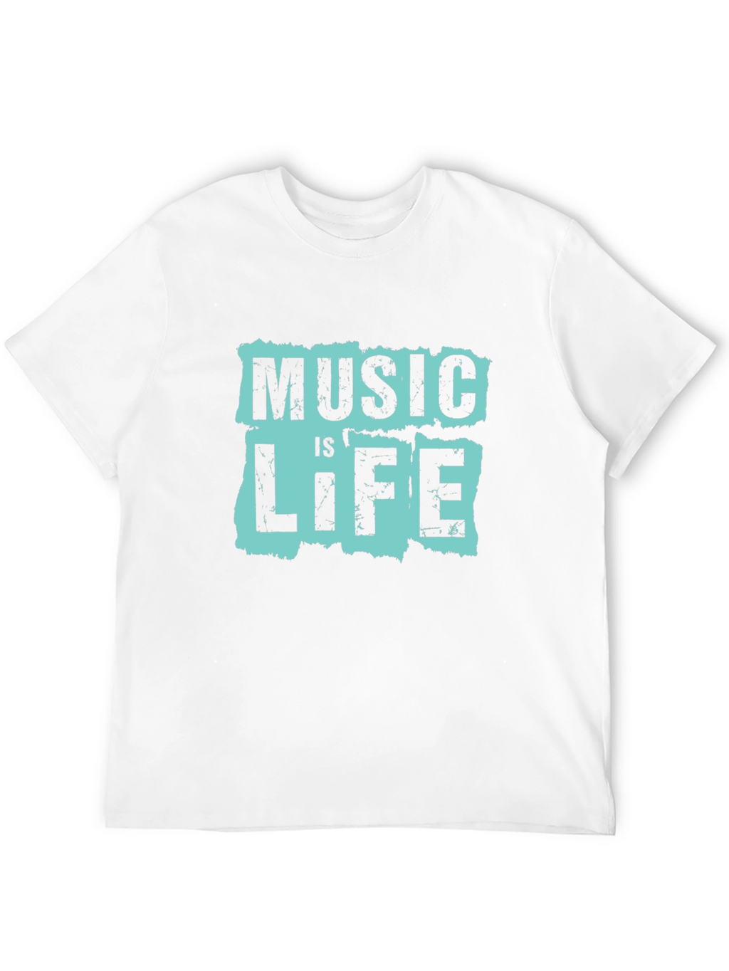 Music is Life Graphic Tee - Black