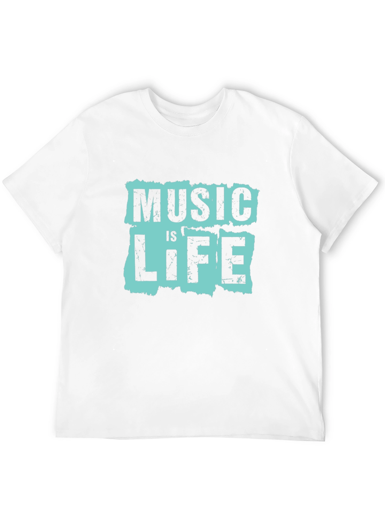 Music is Life Graphic Tee - Black