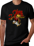 Skate Skeleton Graphic Tee - Cool Skateboard Design