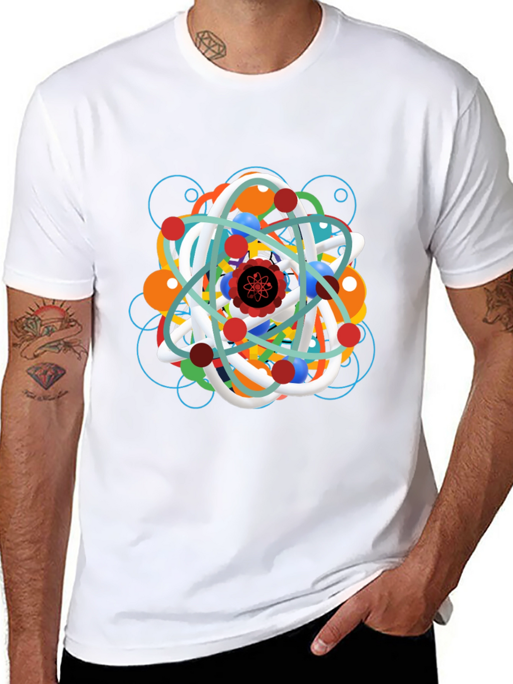 Atomic Structure Graphic T-Shirt - Science Style