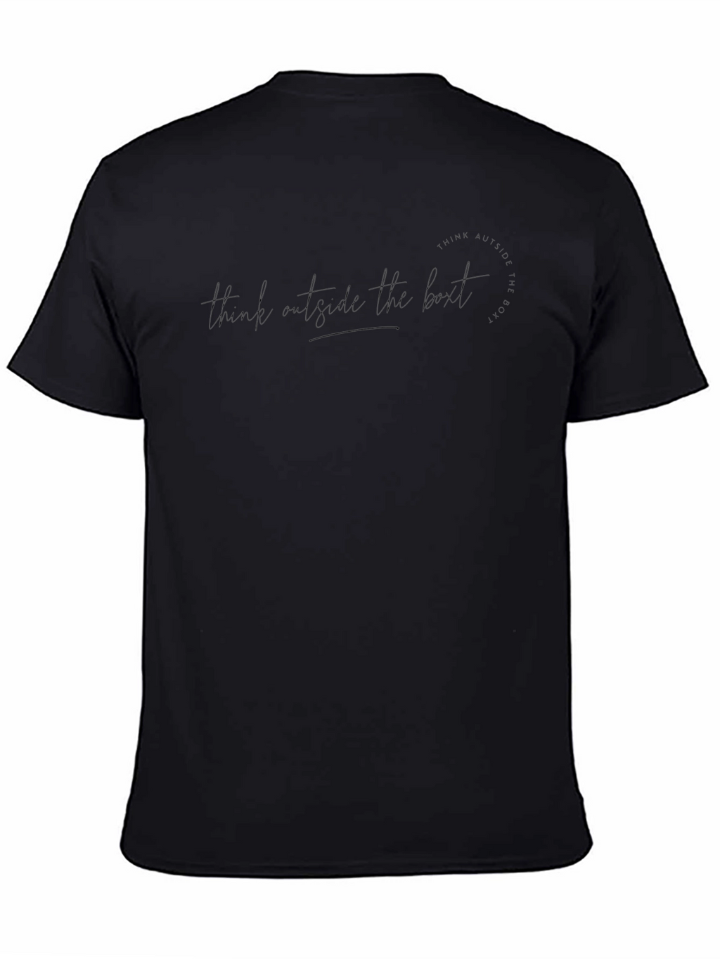 Minimalist Black Crew Neck T-Shirt