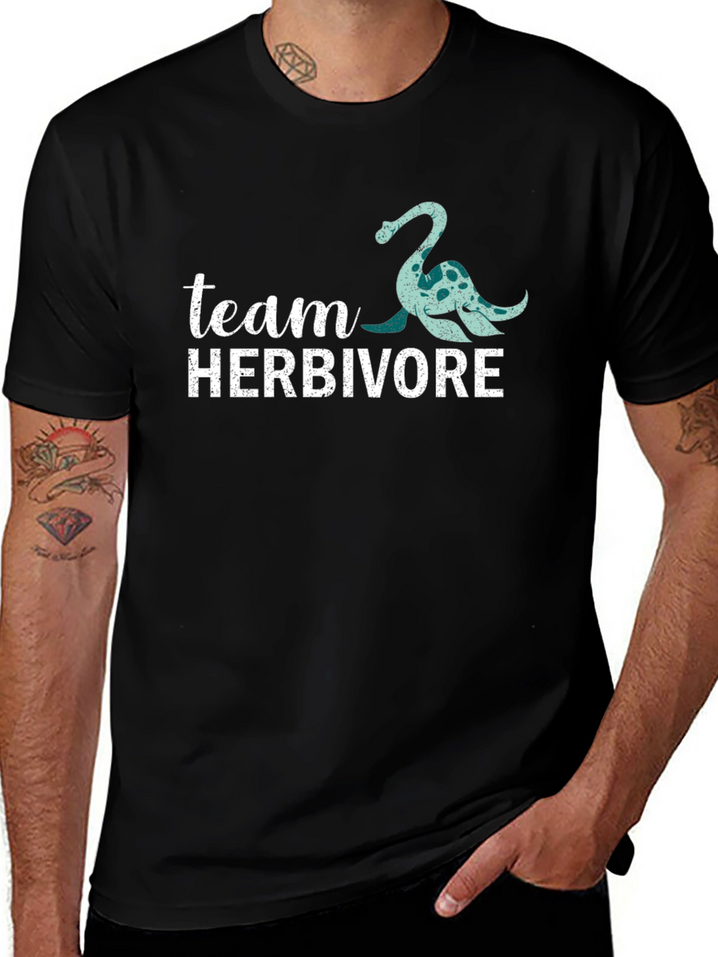 Team Herbivore T-Shirt - Dinosaur Graphic Tee