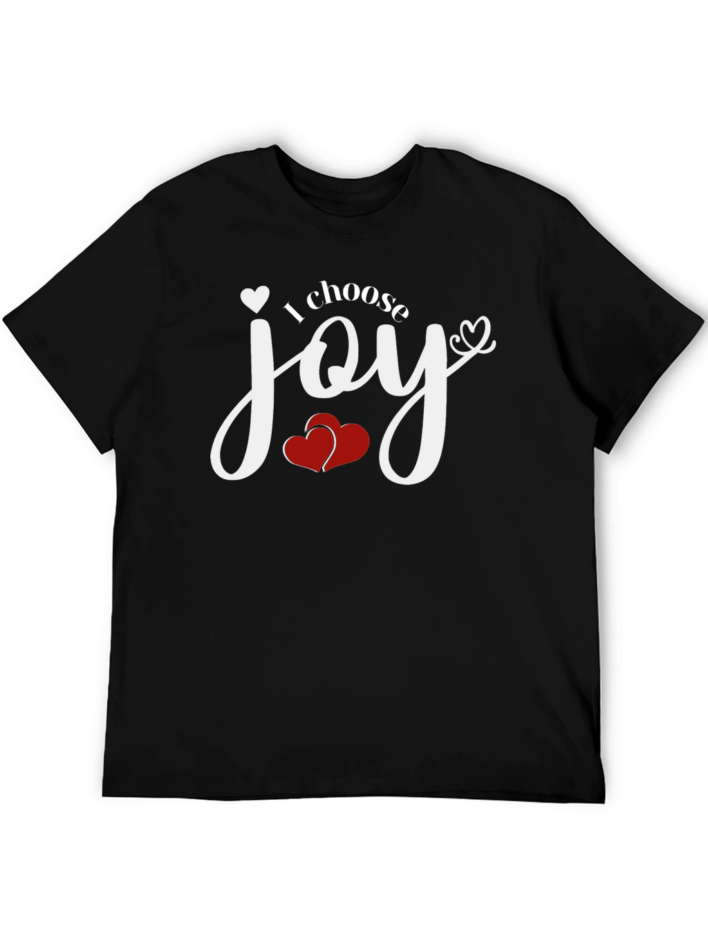 Choose Joy Graphic Tee - Black Cotton T-Shirt