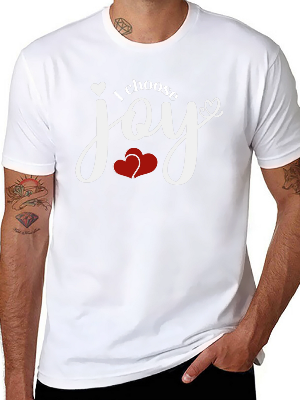 Choose Joy Graphic Tee - Black Cotton T-Shirt