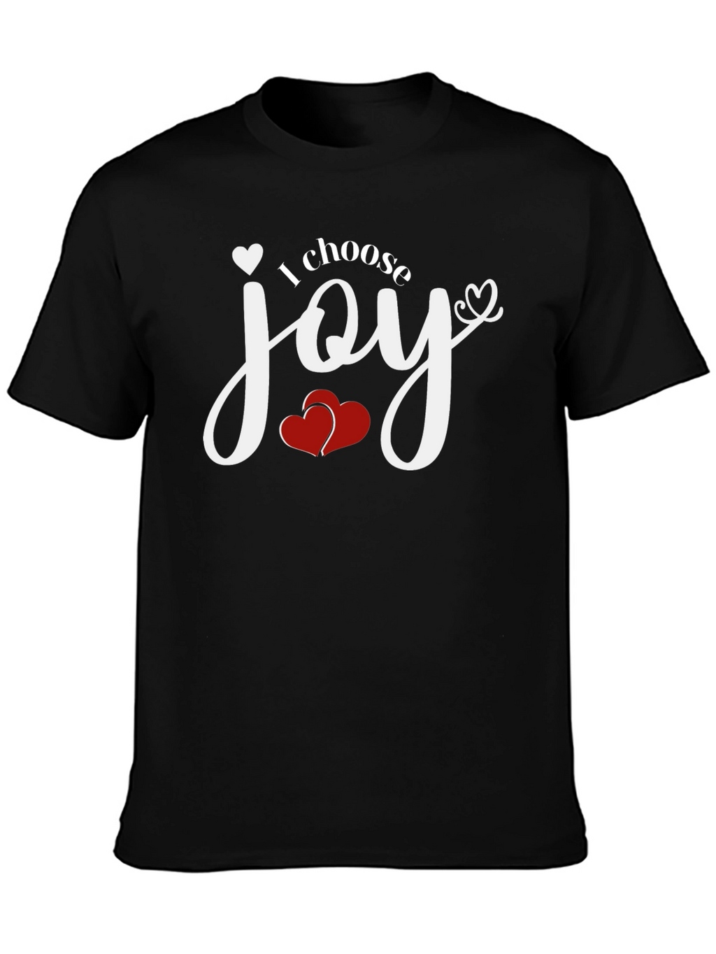 Choose Joy Graphic Tee - Black Cotton T-Shirt