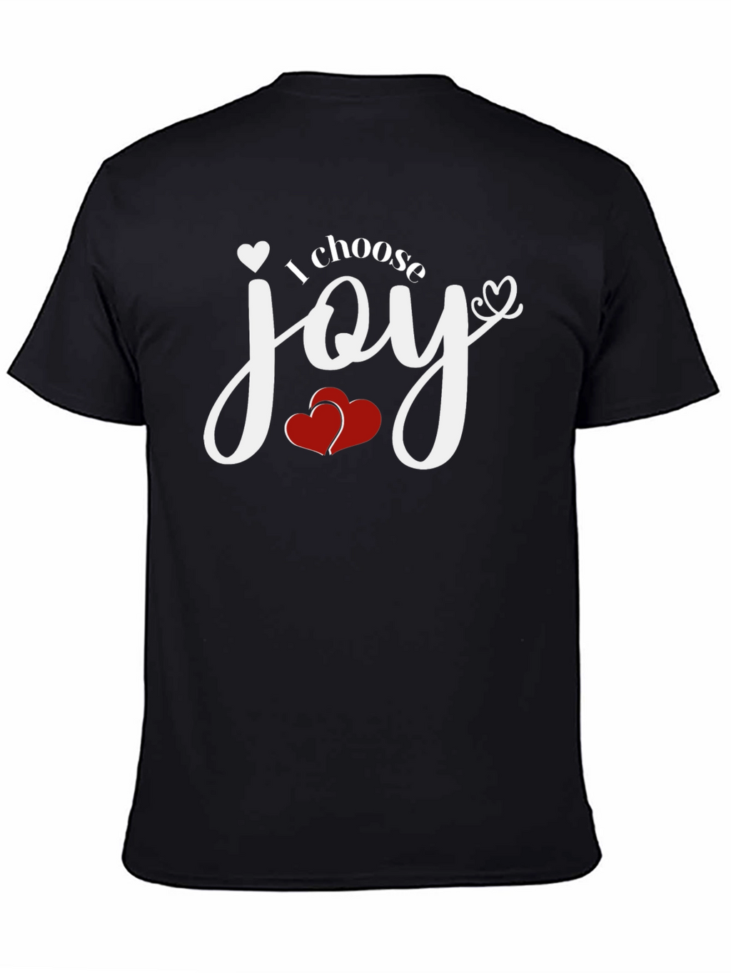 Choose Joy Graphic Tee - Black Cotton T-Shirt
