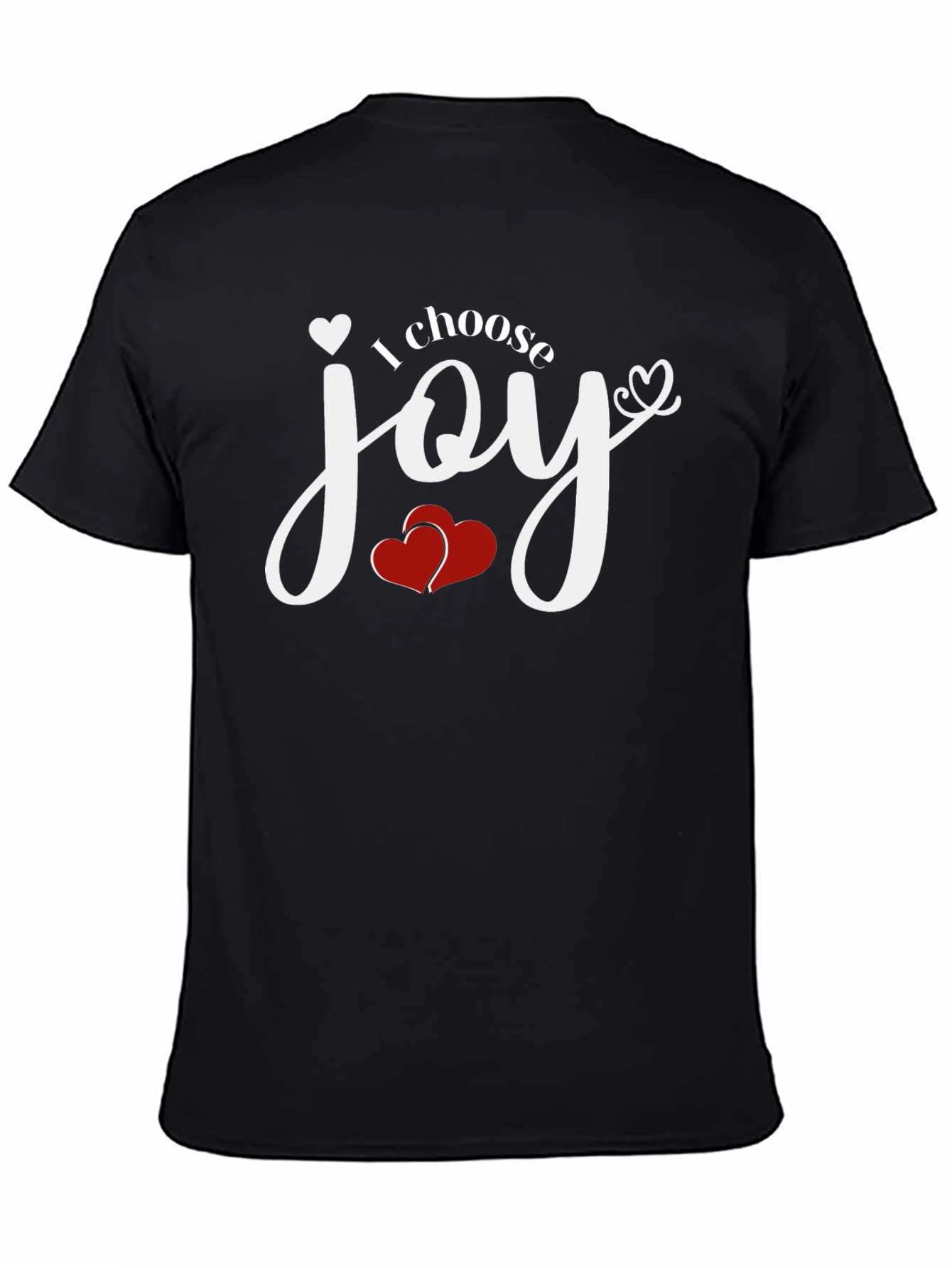 Choose Joy Graphic Tee - Black Cotton T-Shirt
