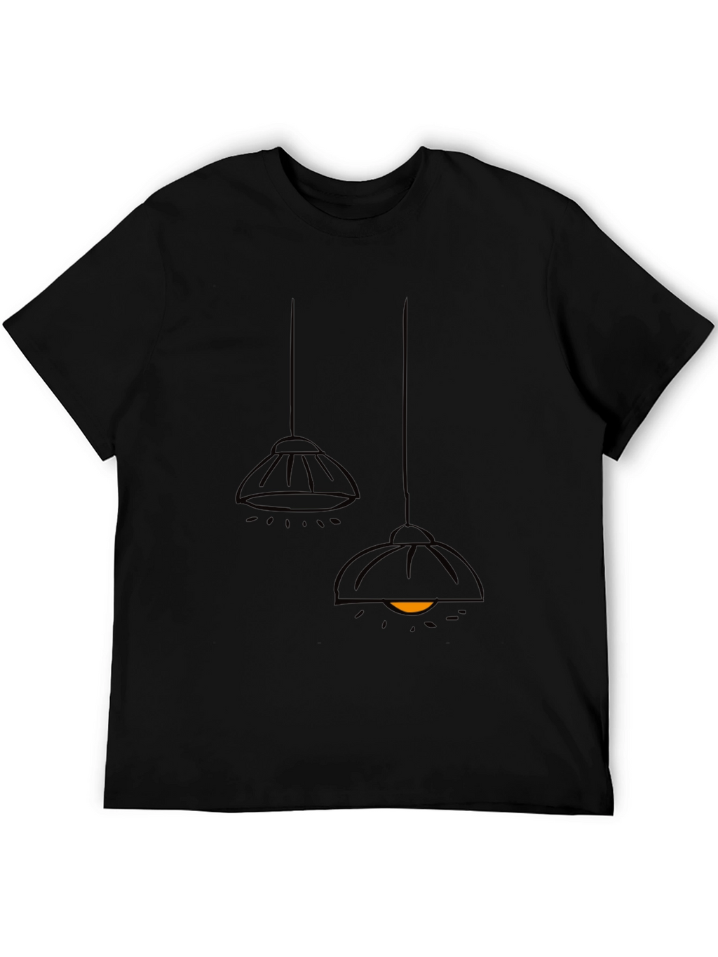 Modern Pendant Lamp T-Shirt - Black