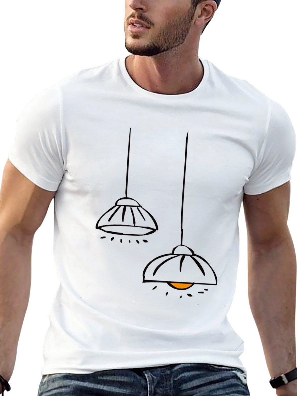 Modern Pendant Lamp T-Shirt - Black
