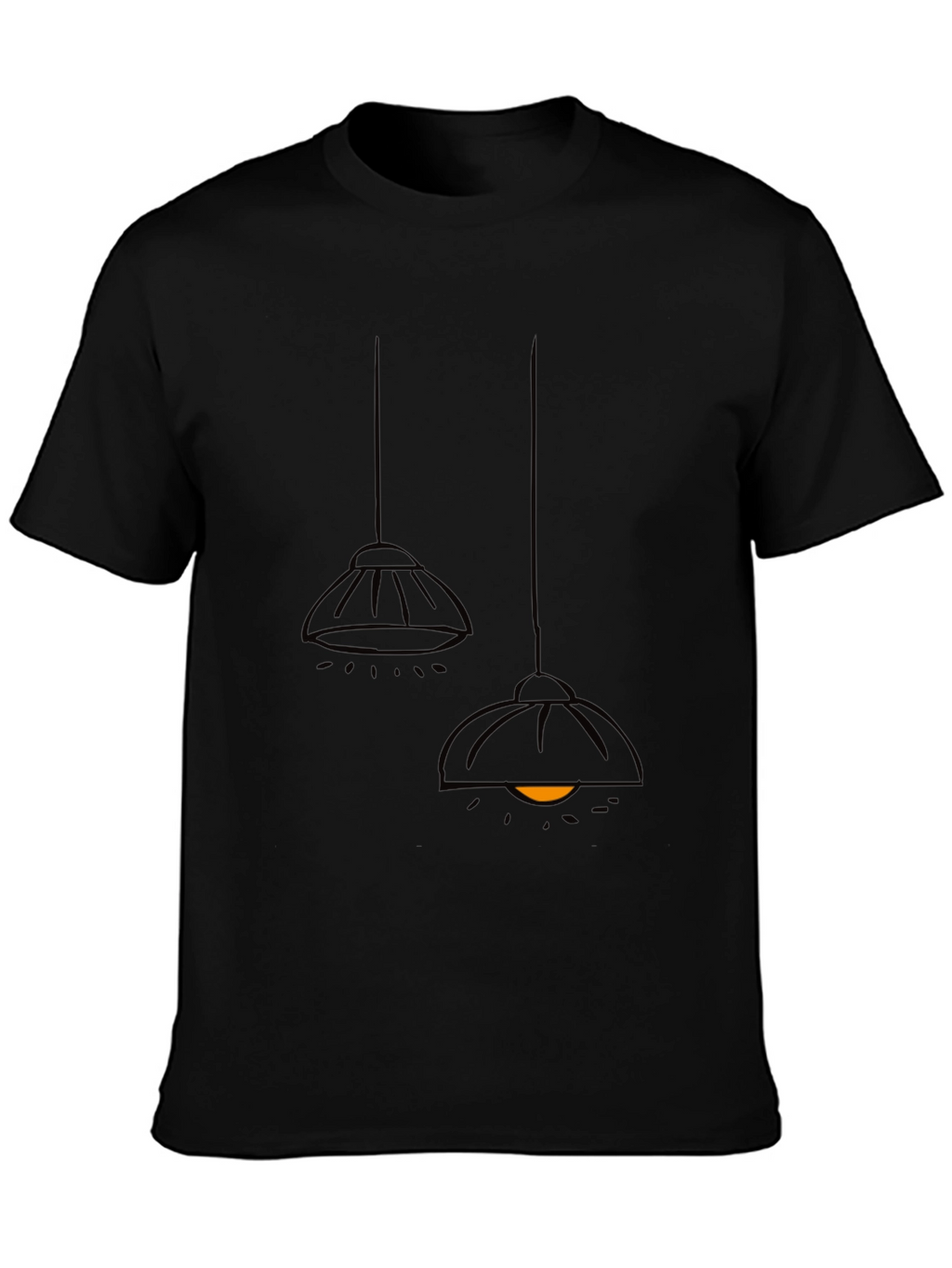 Modern Pendant Lamp T-Shirt - Black