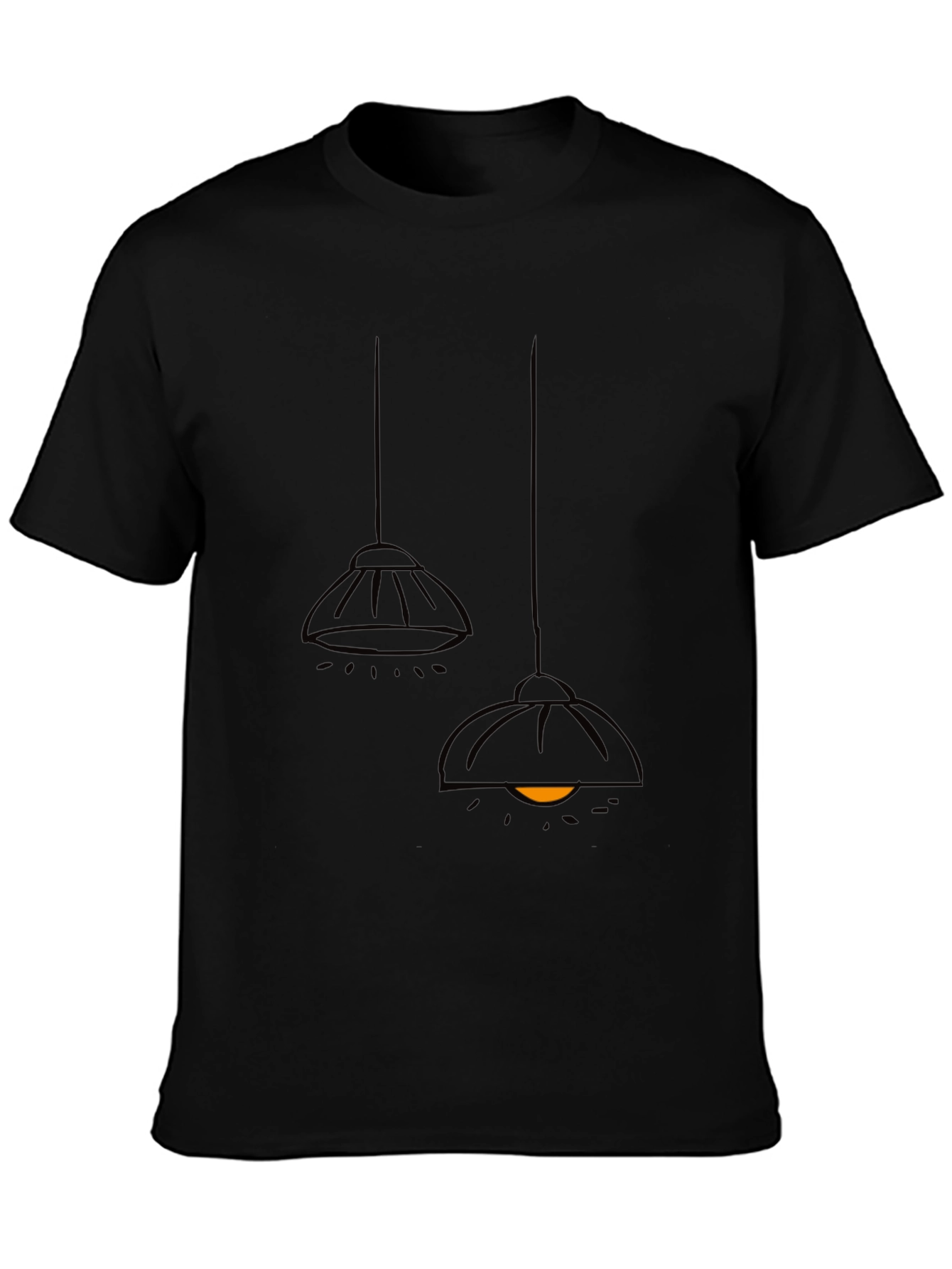 Modern Pendant Lamp T-Shirt - Black