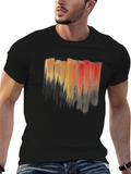 Abstract Brushstroke T-Shirt - Artistic Mens Tee
