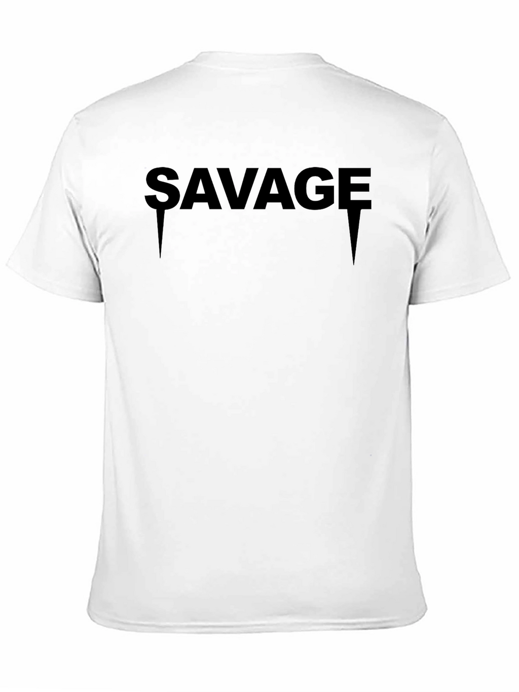 Savage Graphic Print Black Tee