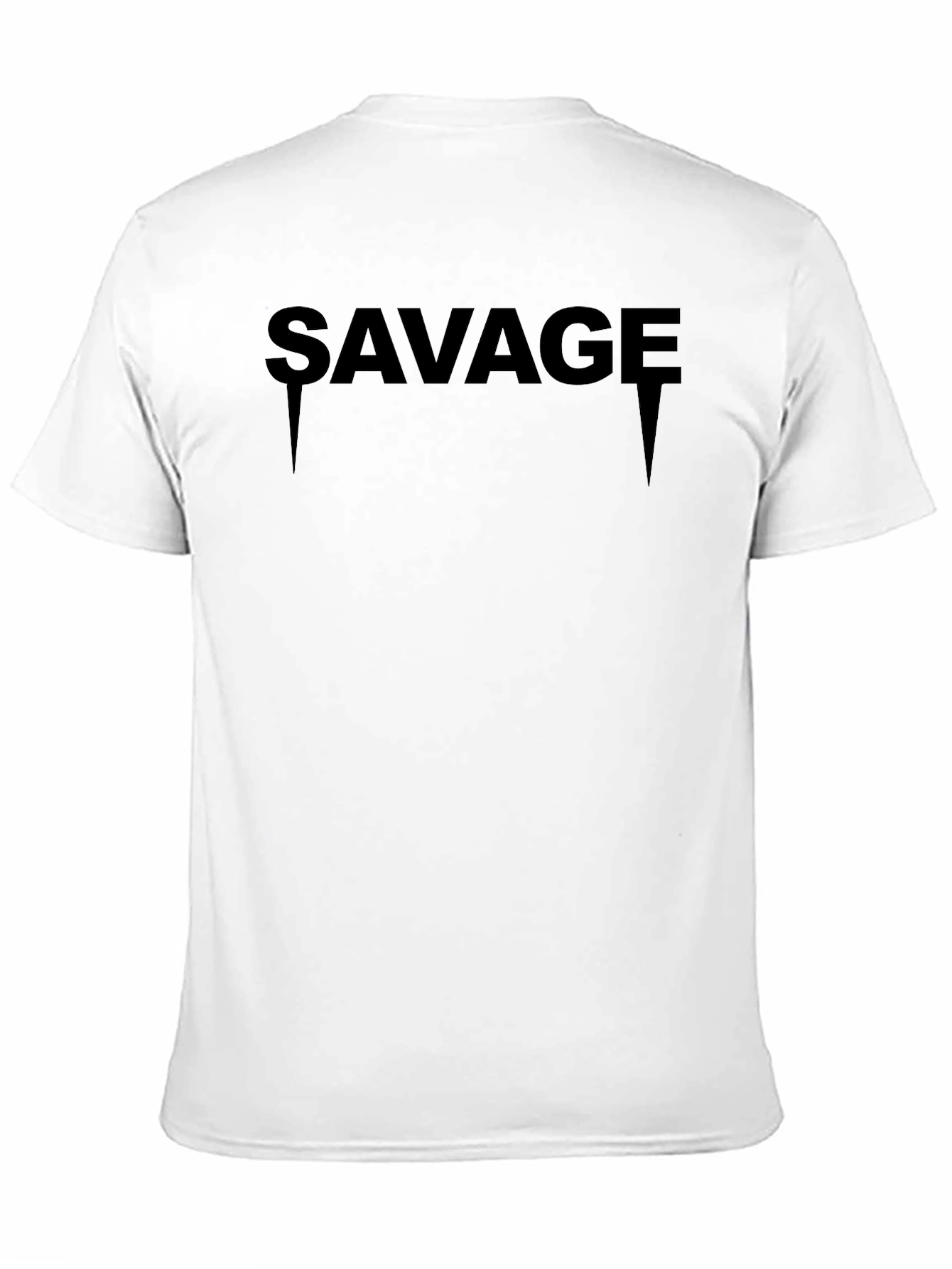 Savage Graphic Print Black Tee
