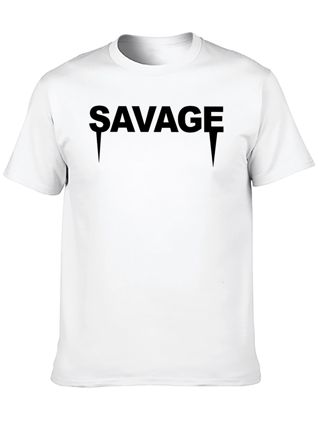 Savage Graphic Print Black Tee