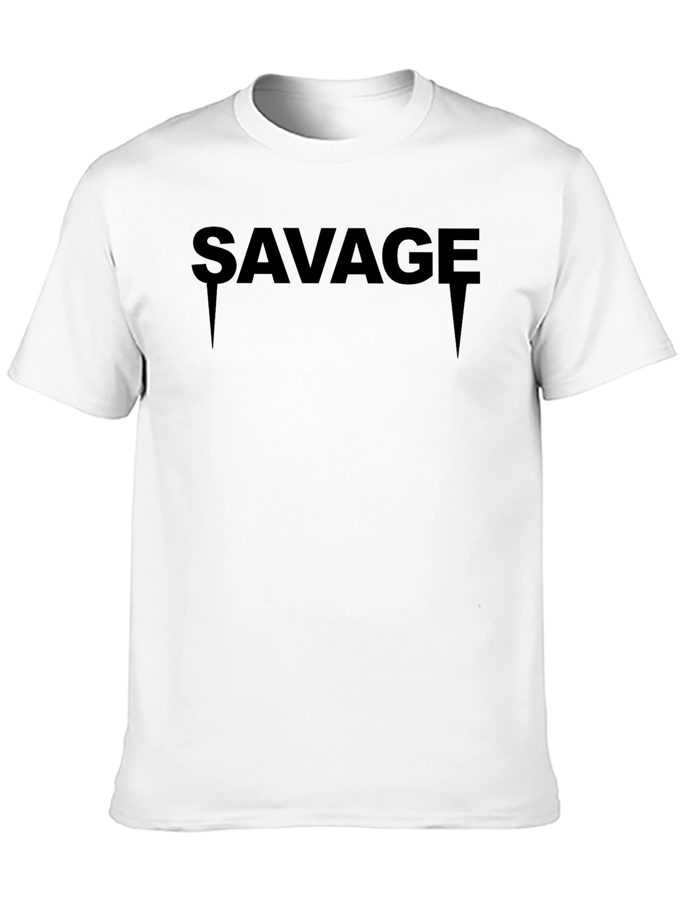Savage Graphic Print Black Tee