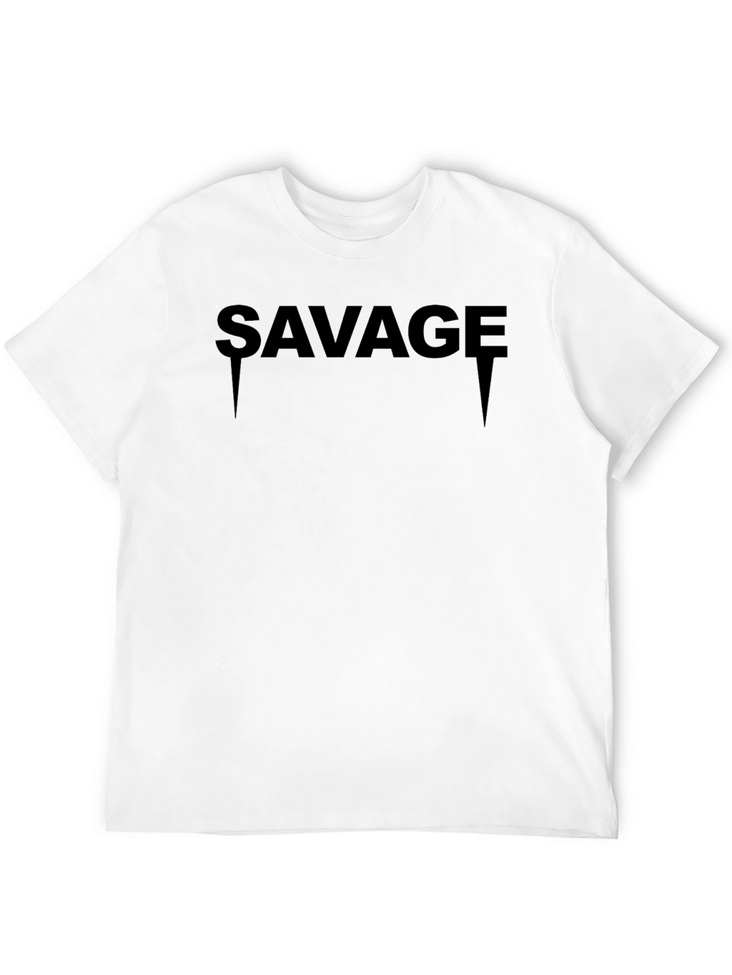 Savage Graphic Print Black Tee