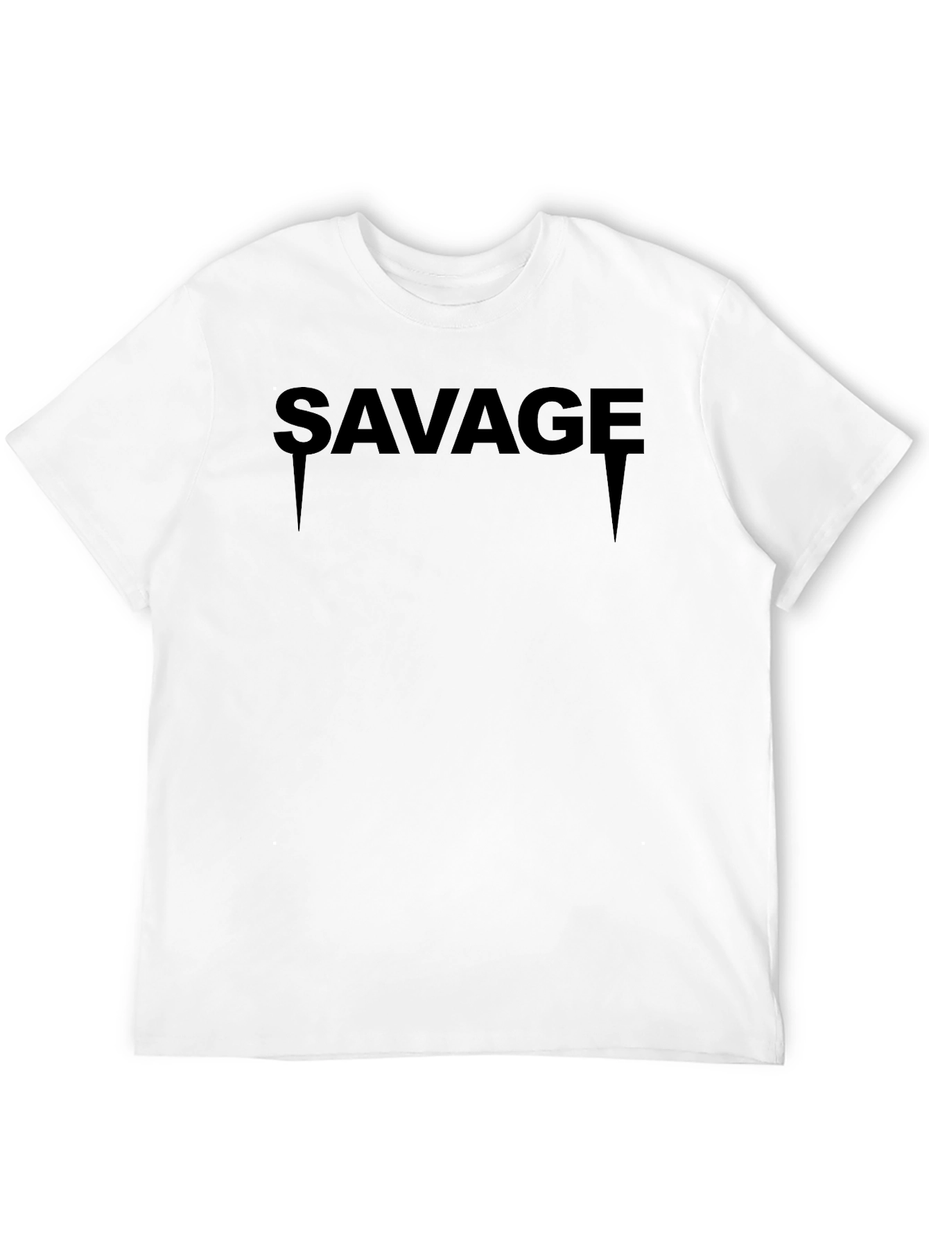 Savage Graphic Print Black Tee