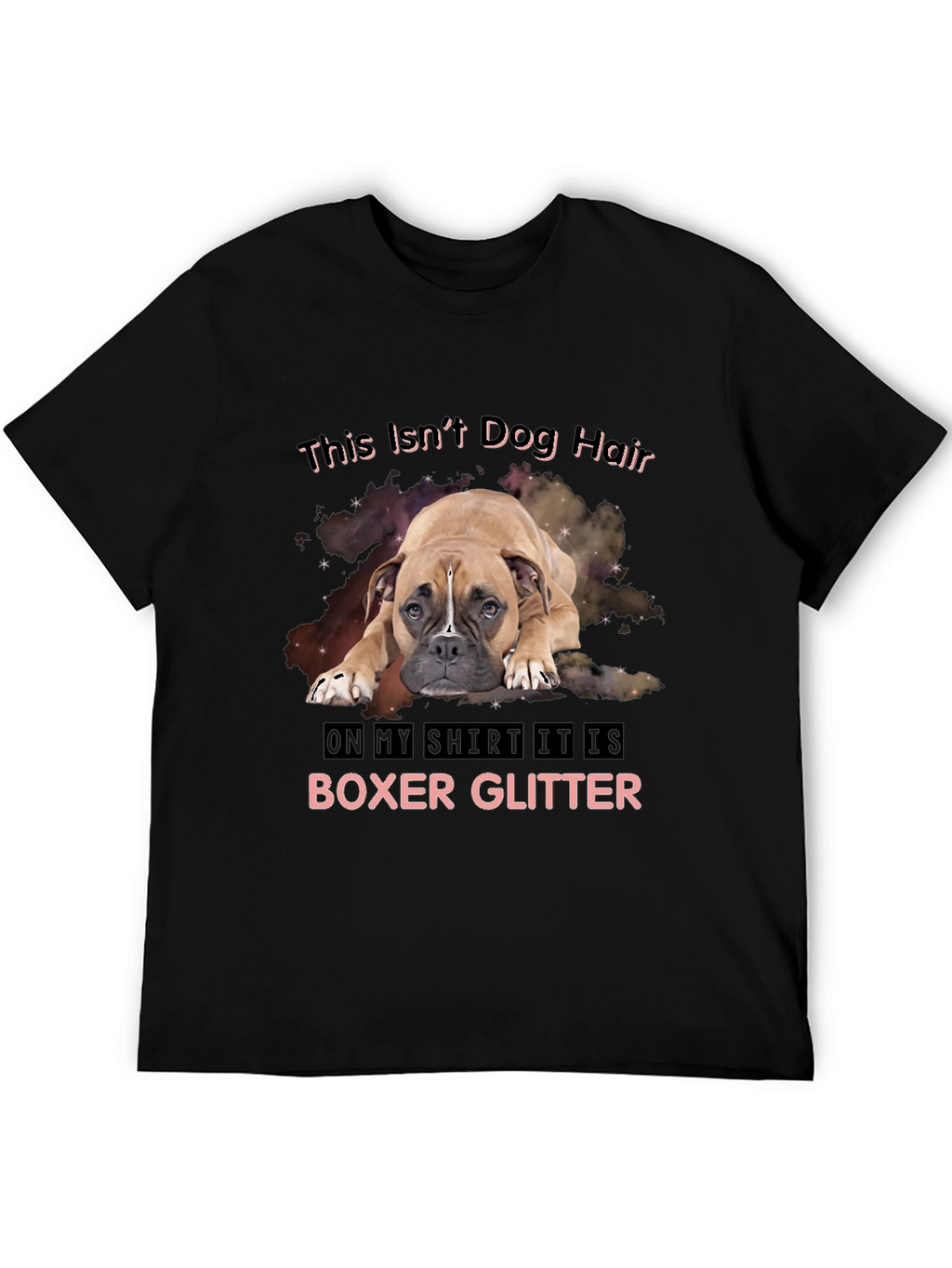 Boxer Glitter T-Shirt - Dog Lover Tee