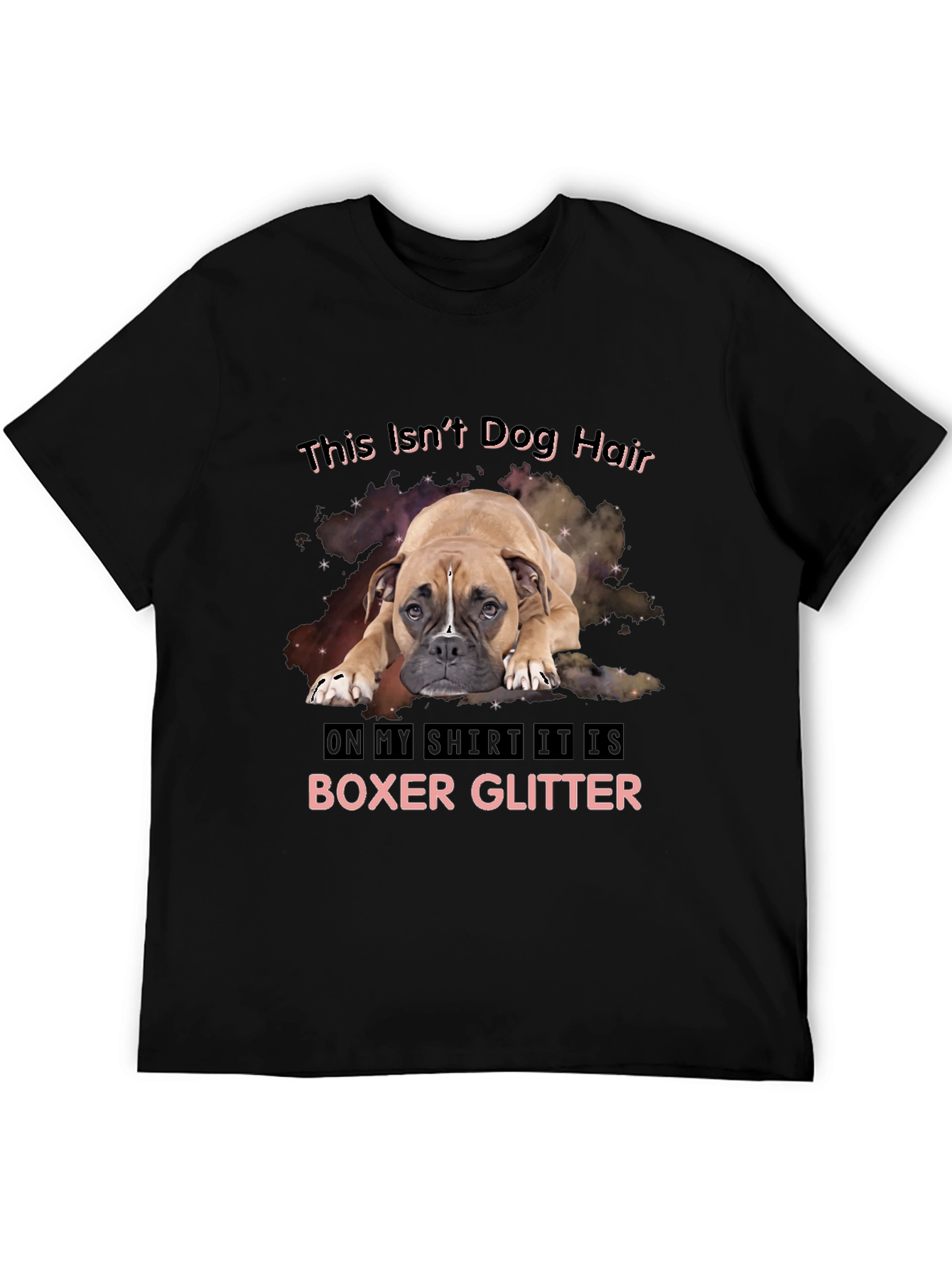 Boxer Glitter T-Shirt - Dog Lover Tee
