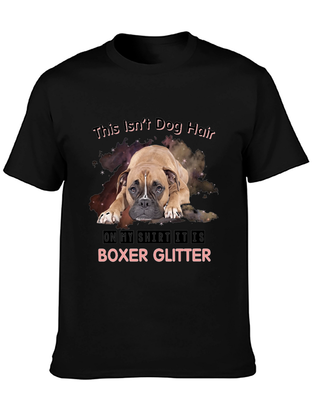 Boxer Glitter T-Shirt - Dog Lover Tee