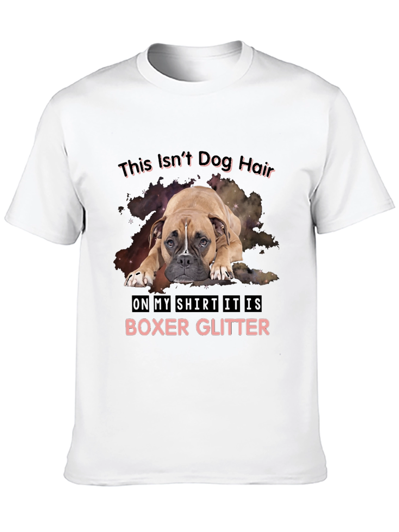 Boxer Glitter T-Shirt - Dog Lover Tee